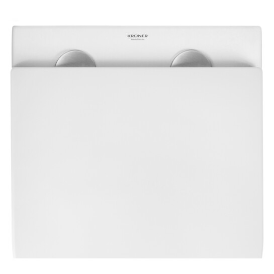 Додаткове фото - Комплект 4 в 1: Інсталяція Grohe Solido 2 в 1 38971000 + Панель змиву Grohe Even 389662430 + Унітаз підвісний безобідковий Kroner Harz WHI493736 TORNADO (38971966243KH49T)