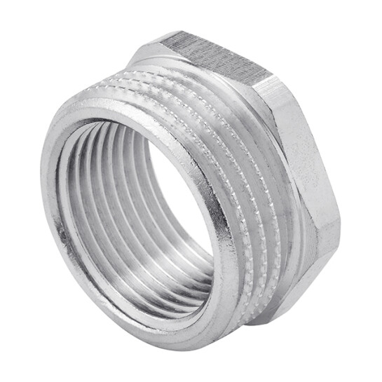 Головне фото - Футорка Karro 1"х3/4" ЗВ нікельована KR-3115