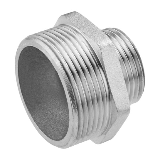 Головне фото - Ніпель перехідний посилений LexLine 1 1/2"х1 1/4" ЗЗ нікельований НК0522-Вн