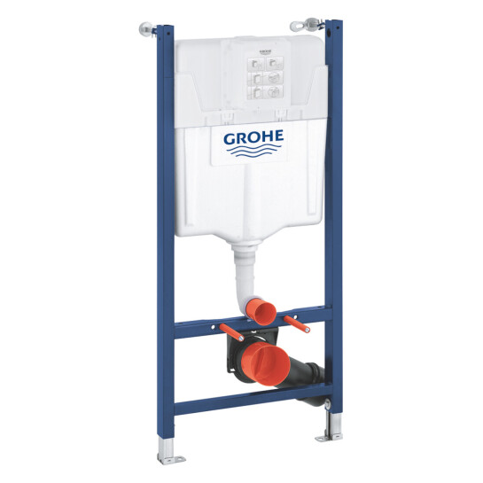 Додаткове фото - Комплект 4 в 1: Інсталяція Grohe Solido 2 в 1 38971000 + Панель змиву для унітаза Even Black 38966KV0 + Унітаз підвісний безобідковий Kroner Harz WHI493736 TORNADO KH493736WHIT (38971966KV0KH49T)