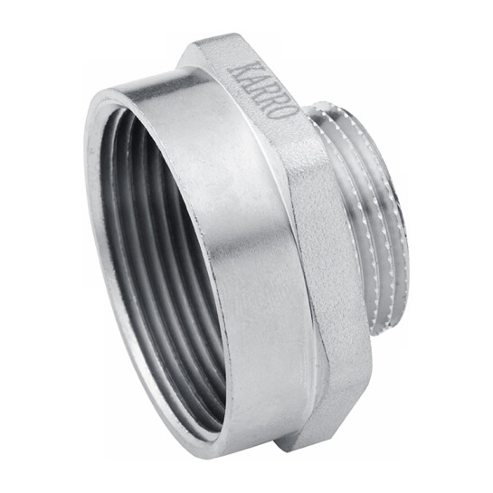 Головне фото - Перехідник Karro 2"х3/4" ВЗ нікельований KR-3117