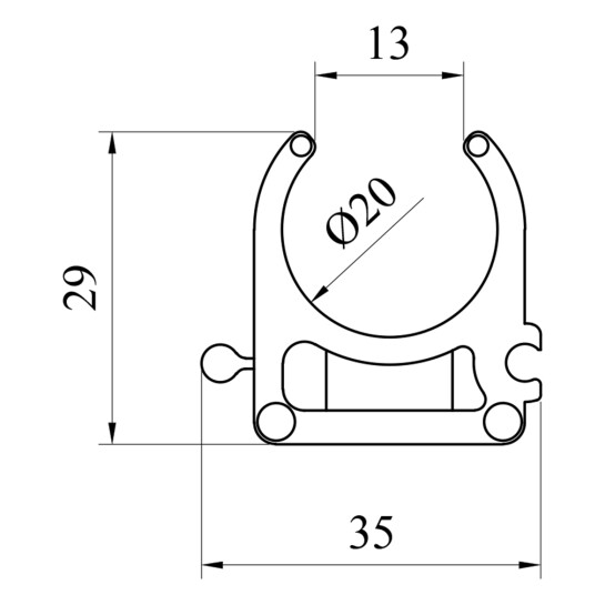 Додаткове фото - Кріплення для труб PPR GrandiTherm 20 мм