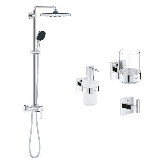 Головне фото - Душова система Grohe QuickFix Vitalio Comfort 26985001 з набором аксесуарів BF40961SC