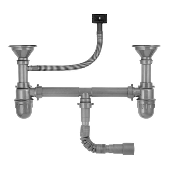 Головне фото - Сифон для кухонної мийки Kroner KRP Siphon - 012 3 1/2"х50/40 мм