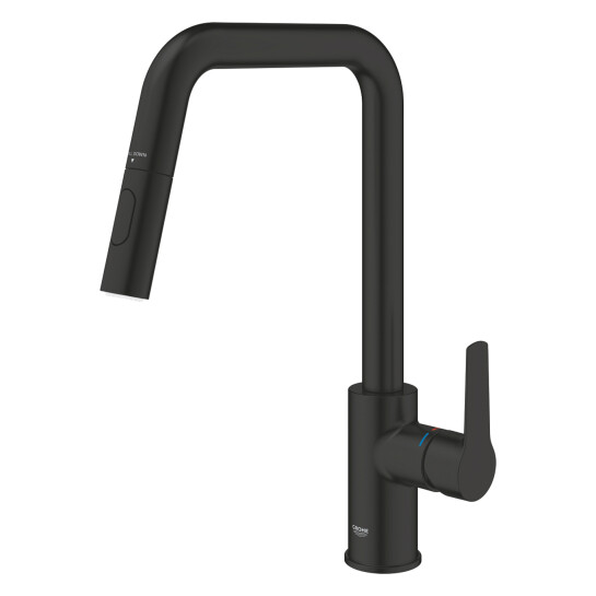 Додаткове фото - Змішувач для кухні з висувним виливом Grohe QuickFix Start 306312430 