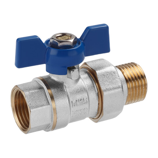 Додаткове фото - Кран-американка кульовий прямий Valves 1/2" PN30
