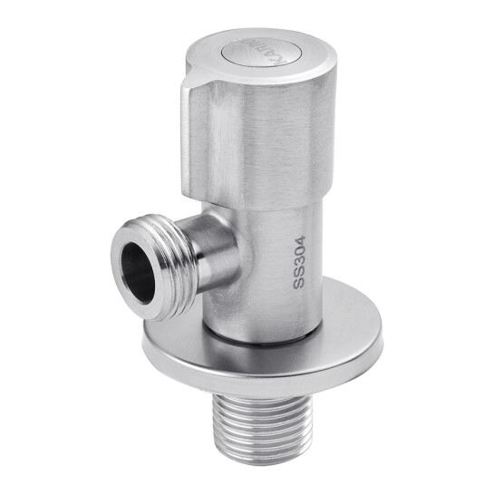 Головне фото - Кран приладовий для підключення Karro 1/2"х1/2" ЗЗ нержавіюча сталь KR-3133S