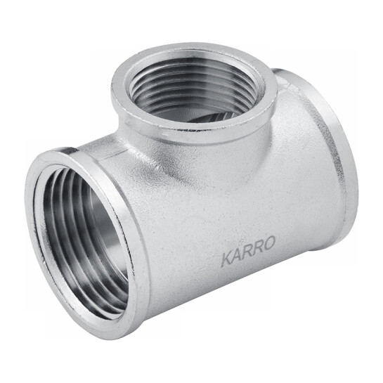 Головне фото - Трійник перехідний Karro 1"х3/4"х1" ВВВ нікельований KR-3213