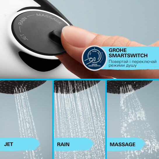 Додаткове фото - Змішувач термостатичний для душу Grohe QuickFix Precision Flow UA202908TR 