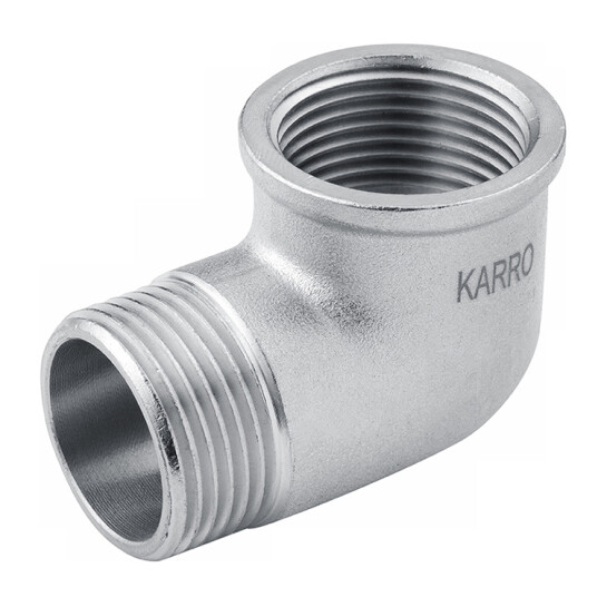 Головне фото - Кутник Karro 1/2" ВЗ нікельований KR-3212