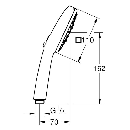 Додаткове фото - Лійка для ручного душу Grohe QuickFix Vitalio Comfort 110 26092001