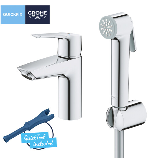 Додаткове фото - Набір для гігієнічного душу зі змішувачем Grohe QuickFix Start S-Size 23123003