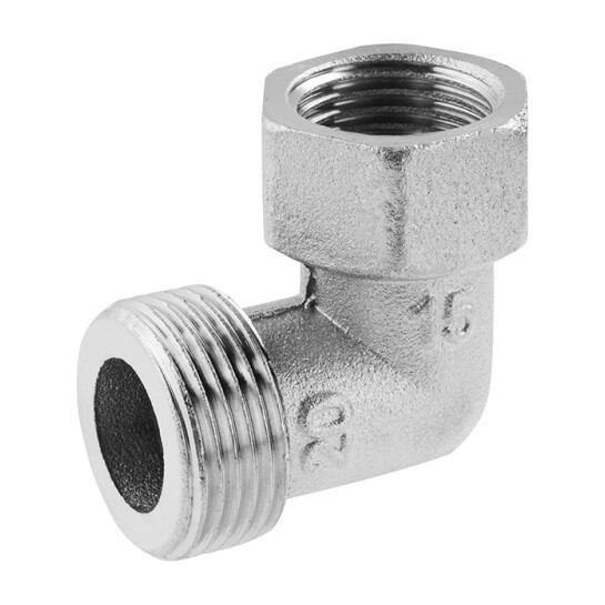 Головне фото - Кутник перехідний посилений LexLine 3/4"х1/2" ВЗ нікельований НК0121-Вн