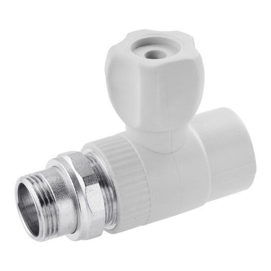 Головне фото - Кран радіаторний прямий PPR GrandiTherm 25х3/4"