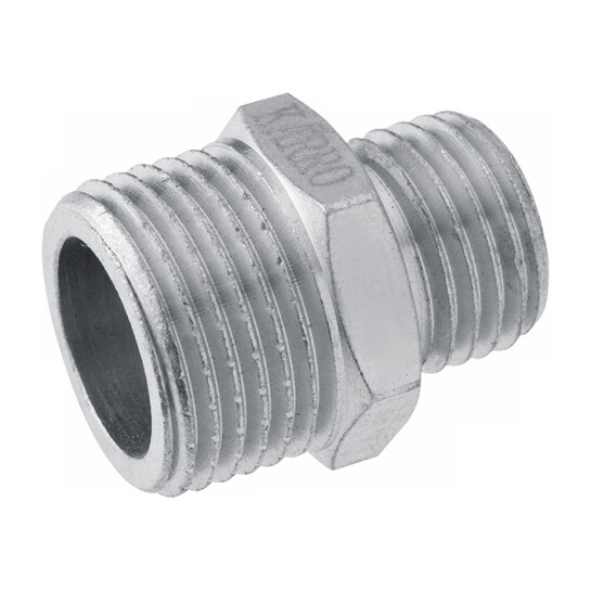 Головне фото - Ніпель перехідний Karro 3/4"х1/2" ЗЗ нікельований KR-3114