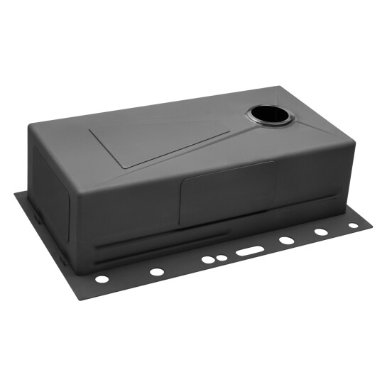 Додаткове фото - Кухонна мийка Kroner KRP Schwarze - SET7545F3HM PVD (3.0/0.8 мм)