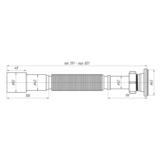 Додаткове фото - Гофра ANIplast 1½"х40/50 мм G206EU