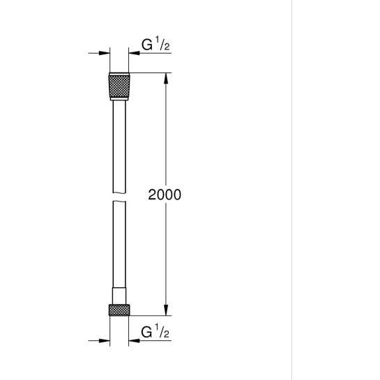 Додаткове фото - Шланг для душу Grohe VitalioFlex Silver 2000 мм 1143360000