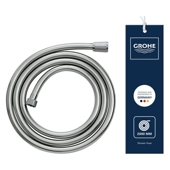 Додаткове фото - Шланг для душу Grohe VitalioFlex Silver 2000 мм 1143360000