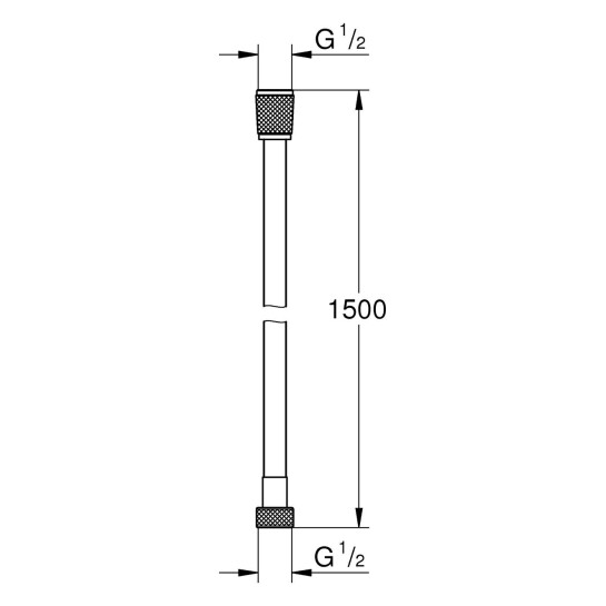 Додаткове фото - Шланг для душу Grohe VitalioFlex Silver 1500 мм 1143860000