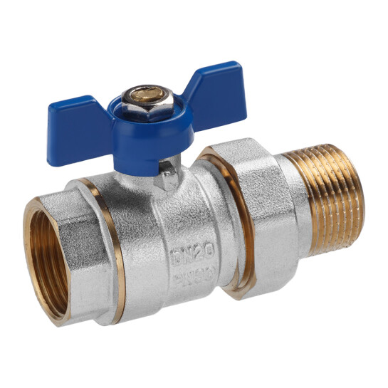 Додаткове фото - Кран-американка кульовий прямий Valves 3/4" PN30