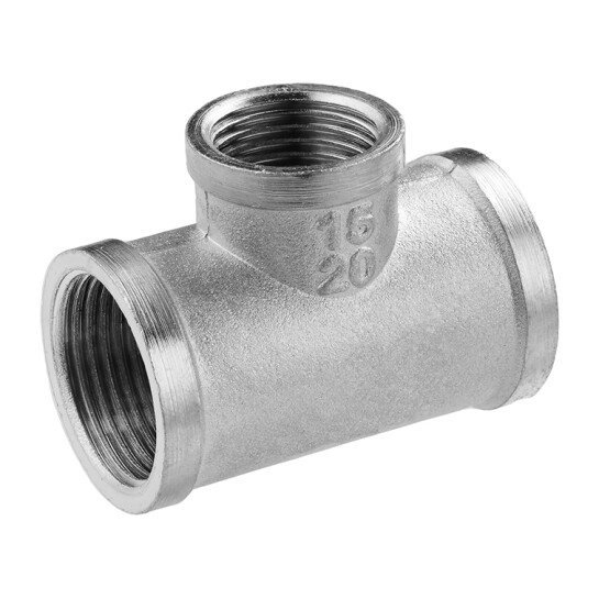 Головне фото - Трійник перехідний посилений LexLine 3/4"х1/2"х3/4" ВВВ нікельований НК0212-Вн