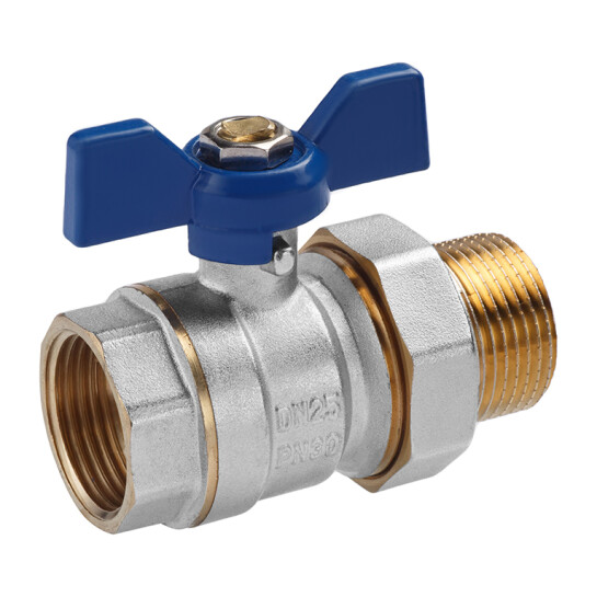 Додаткове фото - Кран-американка кульовий прямий Valves 1" PN30