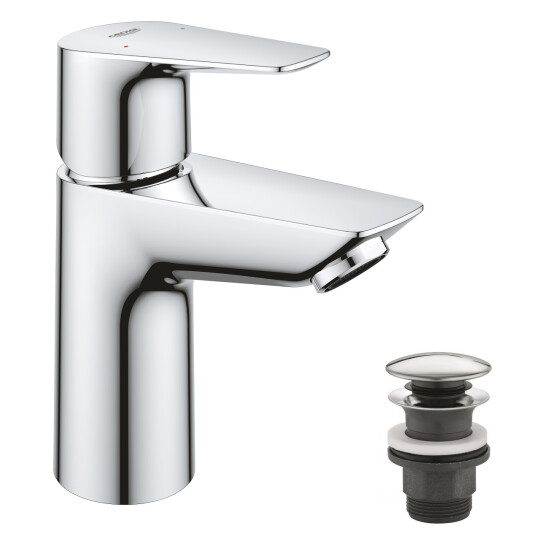 Головне фото - Змішувач для раковини Grohe QuickFix Start Edge S-Size 24199001 з донним клапаном