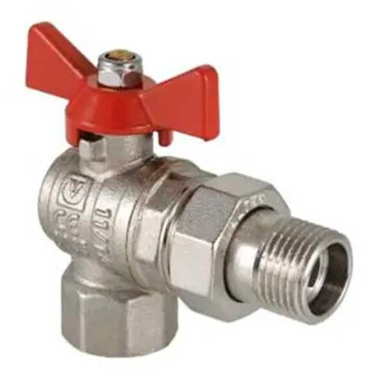 Головне фото - Кран-американка кульовий кутовий Valves 1/2" PN30