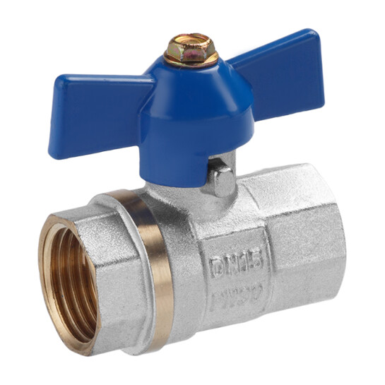 Головне фото - Кран кульовий Valves 1/2" ВВ PN30 синій метелик