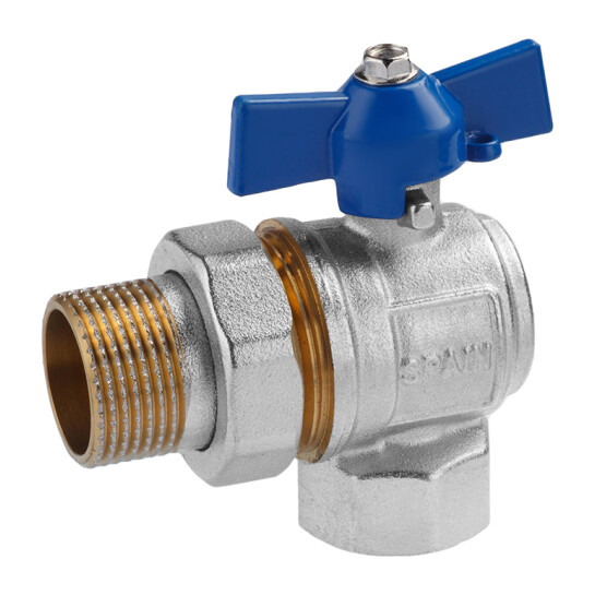 Головне фото - Кран-американка кульовий кутовий Valves 3/4" PN30