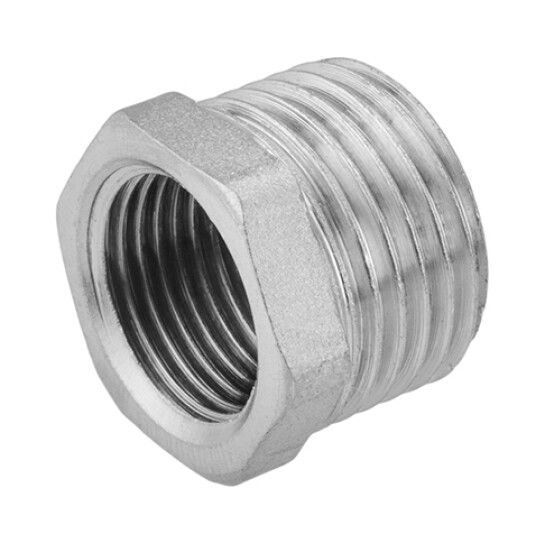 Головне фото - Футорка посилена LexLine 1/2"х3/8" ЗВ нікельована НК0701-Вн