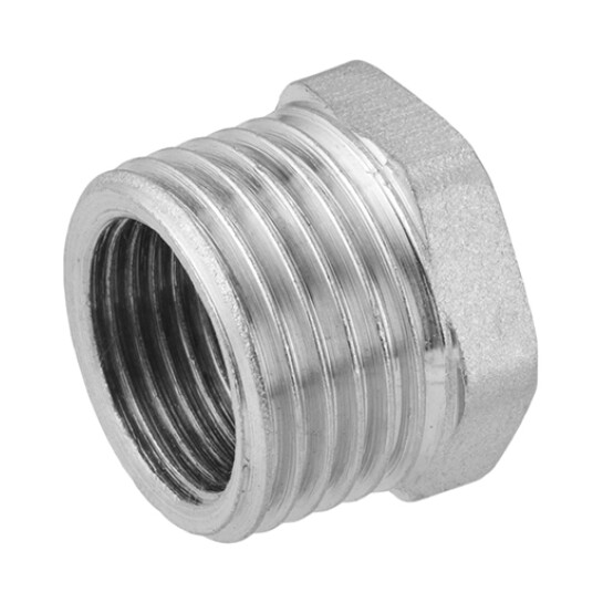 Додаткове фото - Футорка посилена LexLine 1/2"х3/8" ЗВ нікельована НК0701-Вн