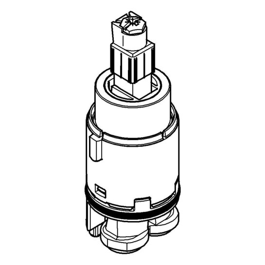 Додаткове фото - Картридж для змішувача Grohe SilkMove 28 мм 46580000