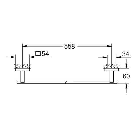 Додаткове фото - Тримач для рушників Grohe QuickFix Start Cube 41089000